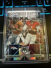 Kyler Murray, Russell Wilson [Silver] #CC-4 Football Cards 2023 Panini Mosaic Carbon Copy Prices