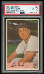 Wes Westrum [.982/ .986 Field Avg.] #25 Baseball Cards 1954 Bowman Prices