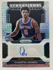 Quentin Grimes [Mojo Prizm] #RS-QGR Basketball Cards 2021 Panini Prizm Rookie Signatures Prices