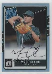 Matt Olson [Autograph Carolina Blue] #167 Baseball Cards 2017 Panini Donruss Optic Prices