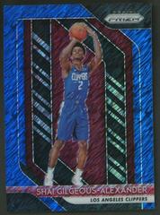 Shai Gilgeous Alexander [Blue Shimmer] #184 Basketball Cards 2018 Panini Prizm Prices