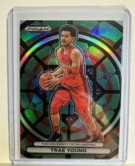 Trae Young #15 Basketball Cards 2023 Panini Prizm Draft Picks Stained Glass Prices