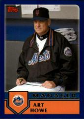 Art Howe #T120 Baseball Cards 2003 Topps Traded Prices