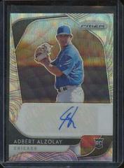 Adbert Alzolay [Blue Wave Prizm] #RA-AA Baseball Cards 2020 Panini Prizm Rookie Autographs Prices