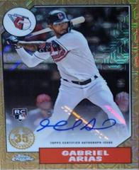 Gabriel Arias #T87CA-GA Baseball Cards 2022 Topps Update 1987 Chrome Autographs Prices