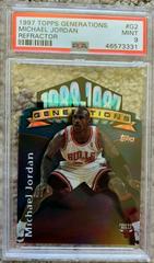 Michael Jordan [Refractor] #G2 Basketball Cards 1997 Topps Generations Prices