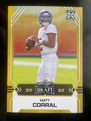 Matt Corral [Gold] Football Cards 2022 Leaf Draft Prices