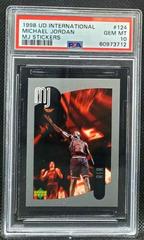 Michael Jordan #124 Basketball Cards 1998 Upper Deck International MJ Stickers Prices