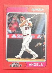 Mike Trout [Red Border] #5 Baseball Cards 2023 Topps Heritage Prices