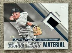 Anthony Volpe [Platinum] #MLM-AV Baseball Cards 2024 Topps Major League Material Prices