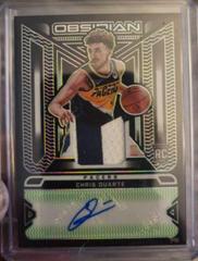 Chris Duarte [Green] #RJI-CDU Basketball Cards 2021 Panini Obsidian Rookie Jersey Ink Autographs Prices