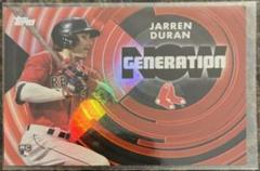 Jarren Duran [Red] #GN-36 Baseball Cards 2022 Topps Generation Now Prices