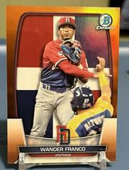 Wander Franco [Orange] #WBC-21 Baseball Cards 2023 Bowman Chrome WBC Flag Refractor Prices