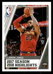 LeBron James Basketball Cards 2018 Panini Stickers Prices