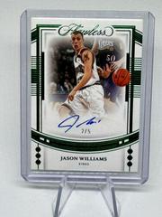 Jason Williams [Emerald] #4 Basketball Cards 2022 Panini Flawless Draft Gem Signature Prices