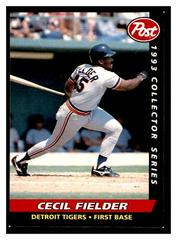 Cecil fielder #10 Baseball Cards 1993 Post Cereal Prices