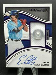 Evan Carter [Prospect Patch Autograph Button] #59 Baseball Cards 2023 Panini Immaculate Prices