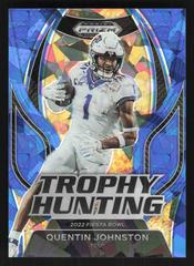 Quentin Johnston [Blue Ice] #TH-20 Football Cards 2023 Panini Prizm Draft Picks Trophy Hunting Prices