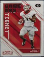 Sony Michel #16 Football Cards 2018 Panini Contenders Draft Picks Game Day Ticket Prices