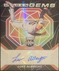 Luke Albright Baseball Cards 2021 Panini Elite Extra Edition Hidden Gems Signatures Prices