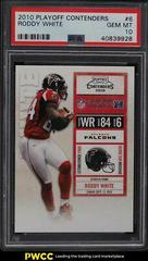 Roddy White #6 Football Cards 2010 Playoff Contenders Prices