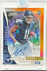 A.J. Brown [Spectrum Orange Autograph] Football Cards 2019 Panini Absolute Prices