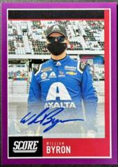 William Byron [Autograph Purple] #10 Racing Cards 2021 Panini Chronicles NASCAR Score Prices
