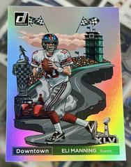 Eli Manning Football Cards 2022 Panini Donruss Super Bowl Downtown Prices