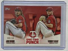 Joe Ryan, Sonny Gray [Red] Baseball Cards 2023 Topps One Two Punch Prices