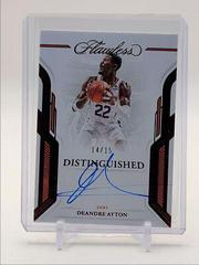 Deandre Ayton [Ruby] #18 Basketball Cards 2022 Panini Flawless Distinguished Auto Prices