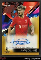 Harvey Elliott [Gold] Soccer Cards 2021 Topps Finest UEFA Champions League Autographs Prices