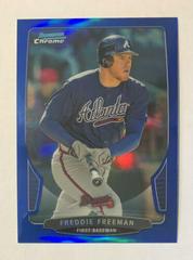 Freddie Freeman [Blue Refractor] #114 Baseball Cards 2013 Bowman Chrome Prices