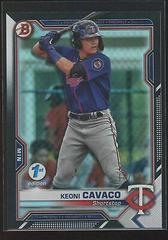 Keoni Cavaco [Black Foil] #BFE-73 Baseball Cards 2021 Bowman 1st Edition Prices