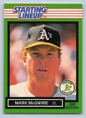 Mark McGwire Baseball Cards 1989 Kenner Starting Lineup Prices
