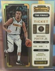 Michael Porter Jr. [The Finals] #11 Basketball Cards 2022 Panini Contenders Prices