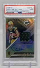 Christian Watson #RSA-CW Football Cards 2022 Panini XR Rookie Swatch Autographs Prices