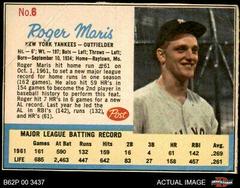 Roger Maris #6 Baseball Cards 1962 Post Cereal Prices