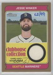 Jesse Winker [Gold] Baseball Cards 2023 Topps Heritage Clubhouse Collection Relics Prices