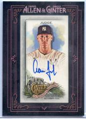 Aaron Judge Baseball Cards 2022 Topps Allen & Ginter Mini Autographs Prices