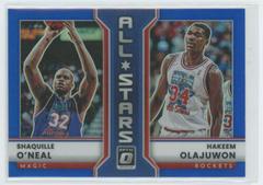 Shaquille O'Neal, Hakeem Olajuwon [Blue] #14 Basketball Cards 2022 Panini Donruss Optic All Stars Prices