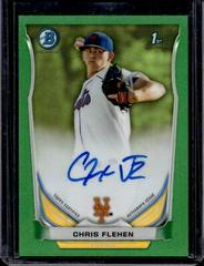 Chris Flexen [Chrome Green Refractor] #CF Baseball Cards 2014 Bowman Prospect Autograph Prices