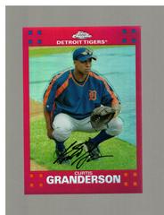 Curtis Granderson [Red Refractor] #133 Baseball Cards 2007 Topps Chrome Prices