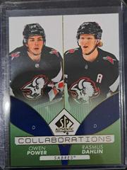 Owen Power, Rasmus Dahlin [Green] #C-11 Hockey Cards 2022 SP Authentic Collaborations Prices