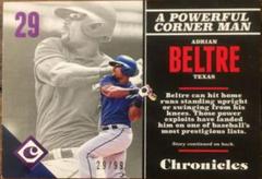 Adrian Beltre [Purple] #25 Baseball Cards 2017 Panini Chronicles Prices