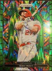 Mike Trout [Forest Green Flash Prizm] Baseball Cards 2022 Panini Prizm Stained Glass Prices
