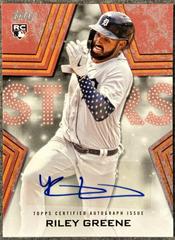 Riley Greene [Red] #BSA-RG Baseball Cards 2023 Topps Series 1 Stars Autographs Prices