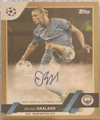 Erling Haaland [Gold] Soccer Cards 2022 Topps UEFA Club Competitions Autographs Prices
