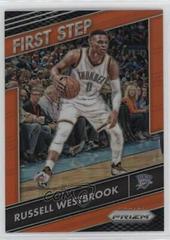Russell Westbrook [Orange Prizm] #7 Basketball Cards 2016 Panini Prizm First Step Prices