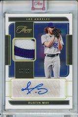 Dustin May [Holo Gold] Baseball Cards 2022 Panini Three and Two Autograph Jerseys Prices