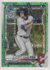 Jake Fox [Green Sparkle Refractor] Baseball Cards 2021 Bowman Draft Chrome Prices